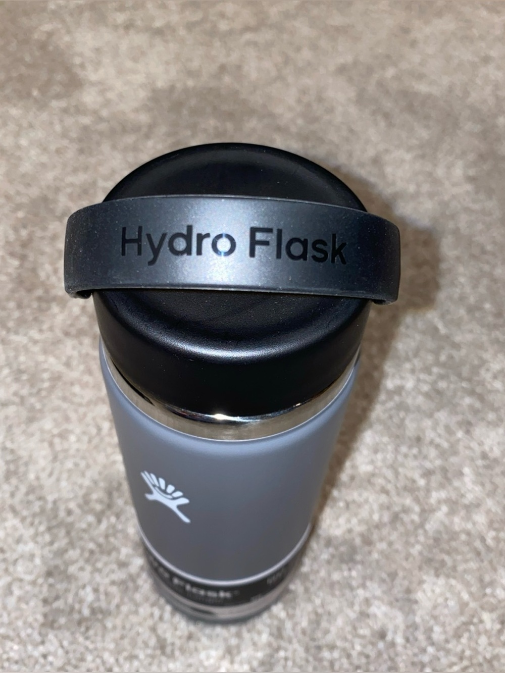 Hydro Flask 20 OZ Wide Mouth Water Bottle Stone Gray Brand New Cold Hot - Picture 6 of 6